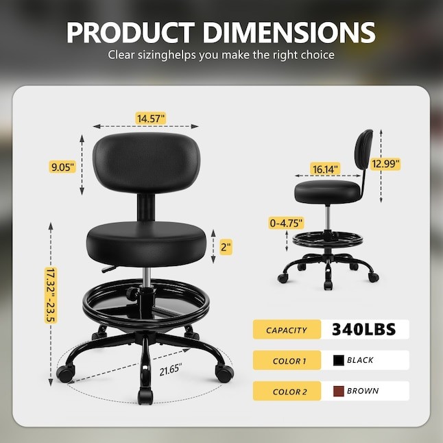 BESTGLORY OFFICE CHAIR - BLACK