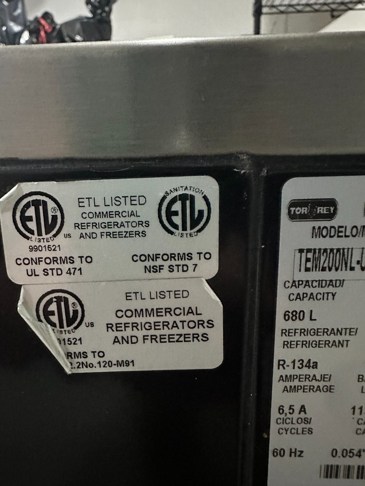 USED 74" Refrigerated Display Case NSF Torrey Bakery Deli