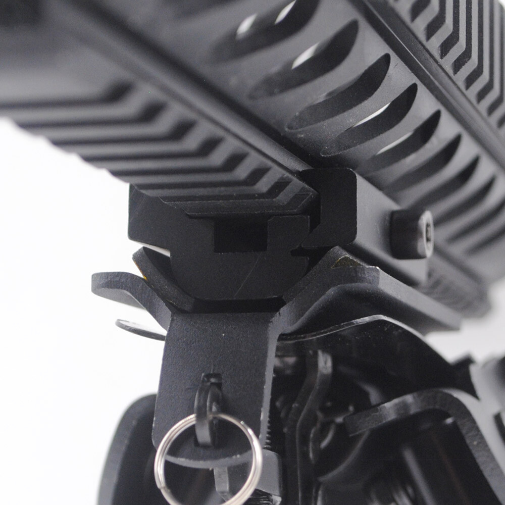 6,9" Harris Style Rifle Bipod Adjustable Spring Return with Adapter For Hunting
