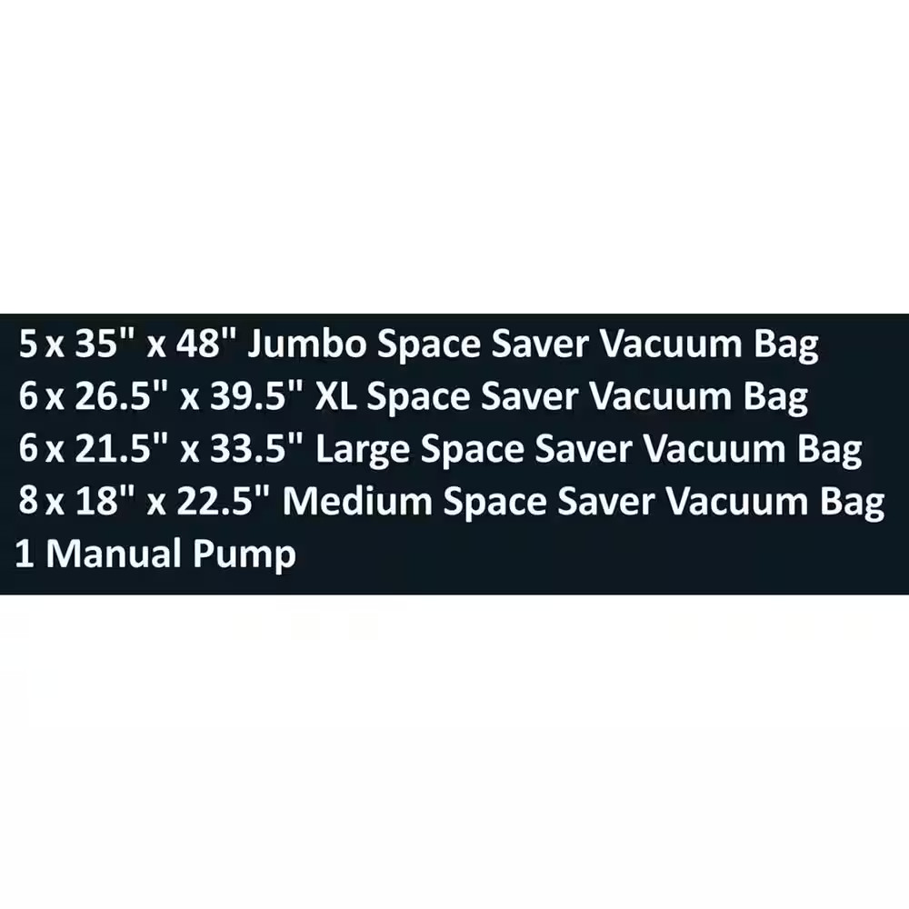 Home Vacuum Storage Bags (25-Pack)