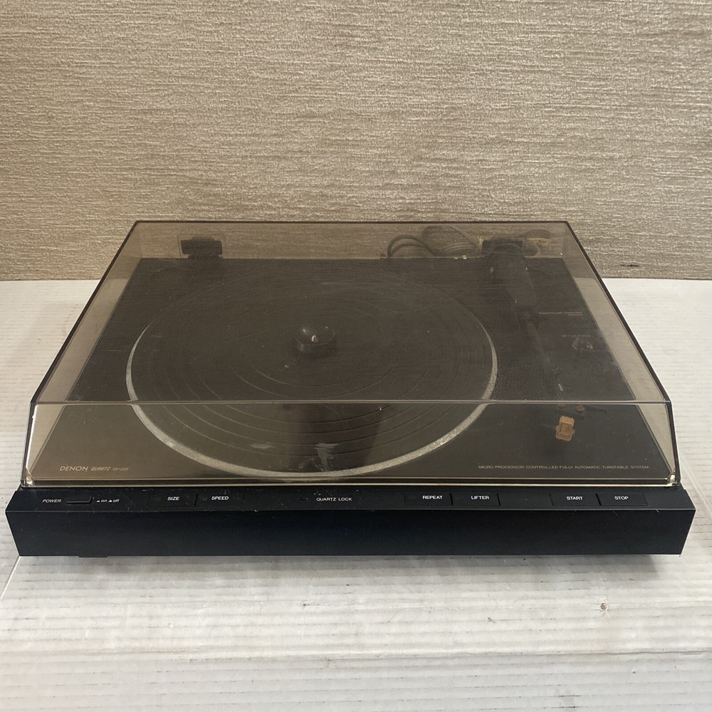 DENON Quartz DP-23F Micro Processor Controlled Fully Automatic Turntable WORKS!