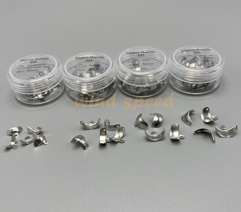 1BOX Dental Sectional Matrix System Contoured Metal Matrices Refill Matrix Bands