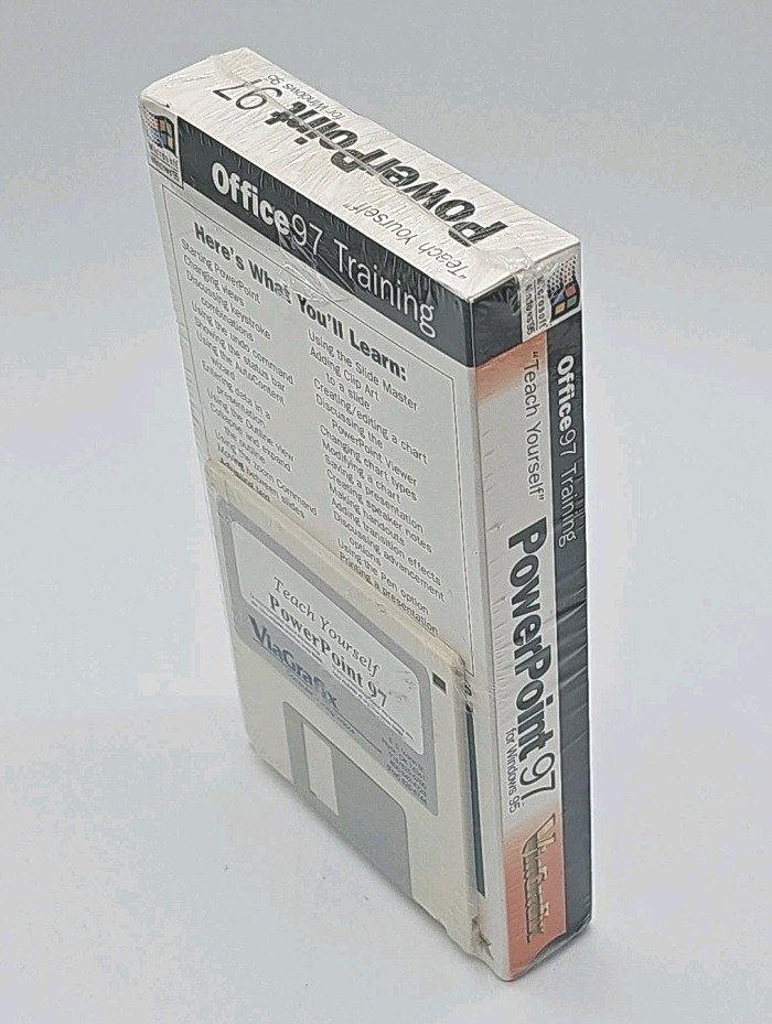 Viagrafix Training PowerPoint 97 & Windows 95 VHS Video Tutorial + Floppy NEW