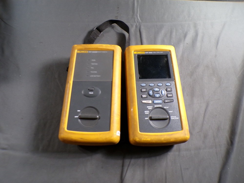 FLUKE DSP-4000 CABLE ANALYZER, DSP-4000SR SMART REMOTE KIT **UNTESTED