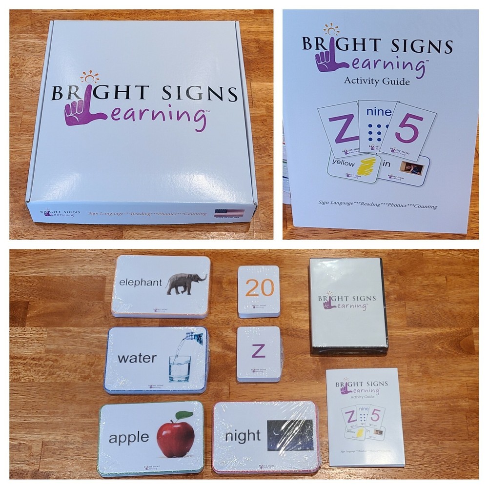 New! Bright Signs Learning - Kids Sign Language Learning System Reading Phonics