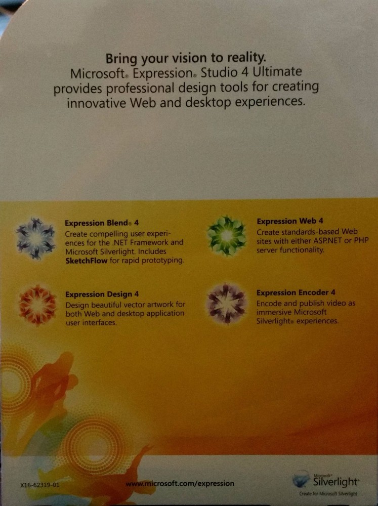 Microsoft Expression Studio 4 Ultimate--For Academic Use--New Sealed Box