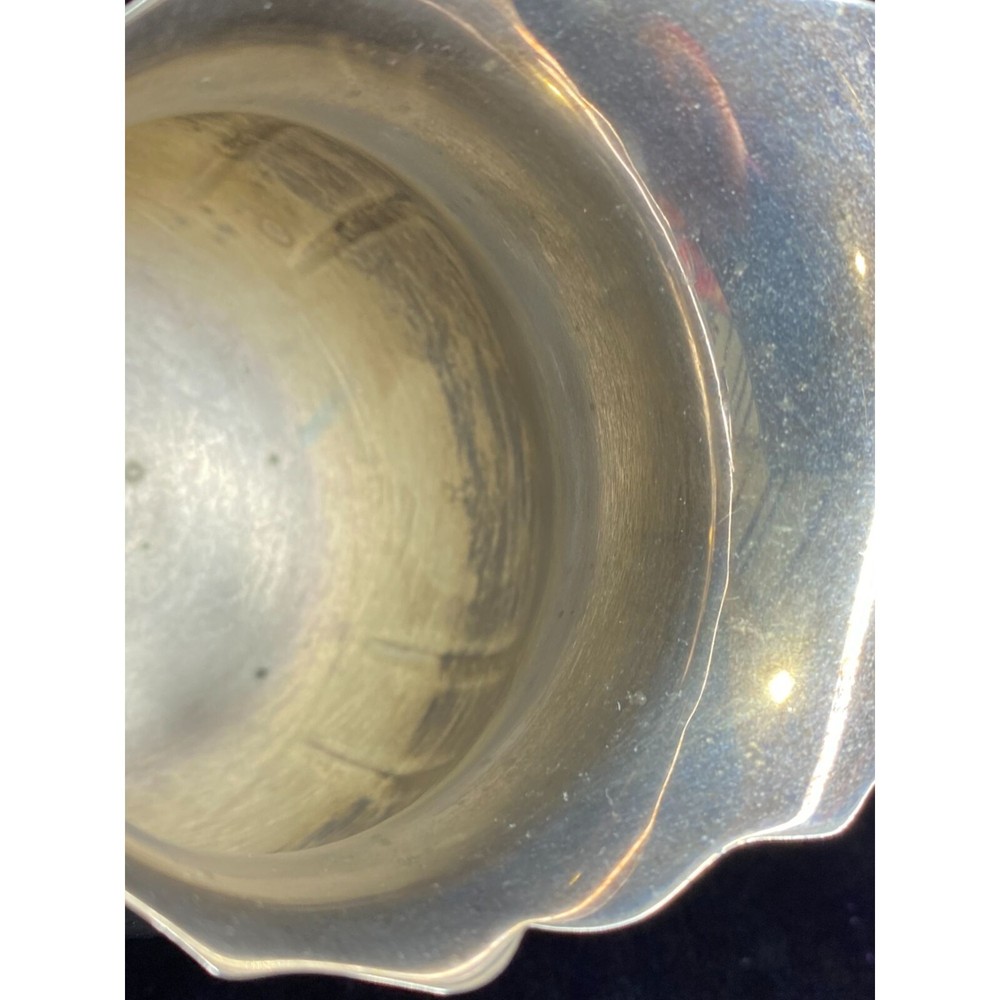 Vintage Pitgrira Silver Plated Footed Creamer