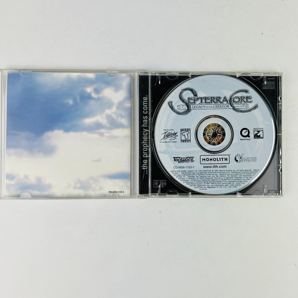 Septerra Core - Legacy of the Creator (PC, 1999) Software Game