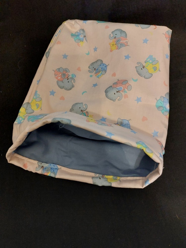 Ferret Crinkle Sack - Baby Elephants Pattern 10"x12"