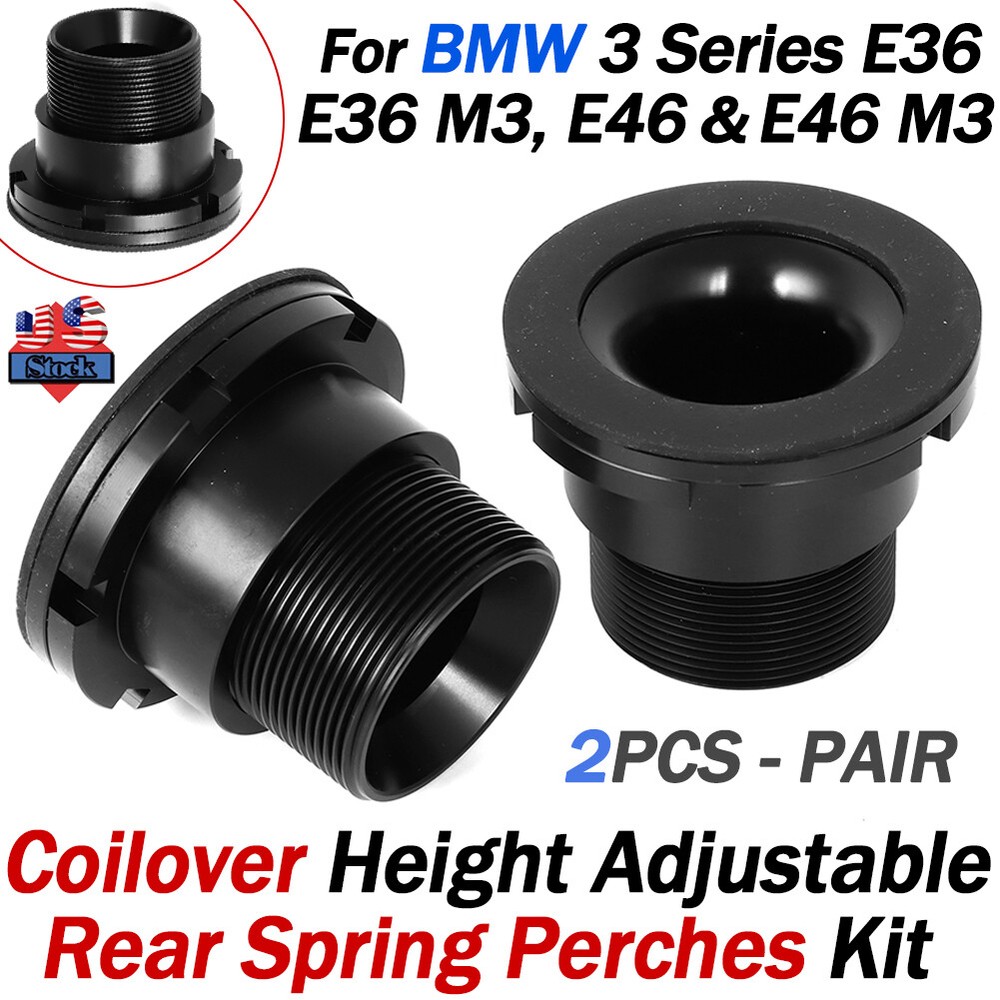 Height Adjustable Rear Spring Perches Kit For BMW E36,E36 M3,E46,E46 M3 3-Series