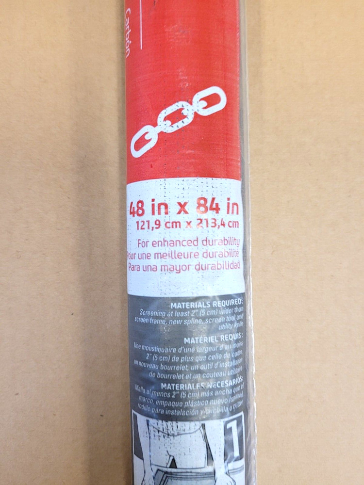 48" x 84" ADFORS Premium Extra Strength Screen, Charcoal