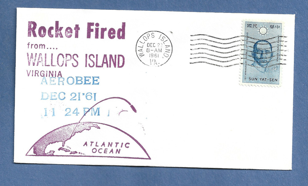 AEROBEE ROCKET FIRED DEC 21,1961  WALLOPS SWANSON SPACE COVER