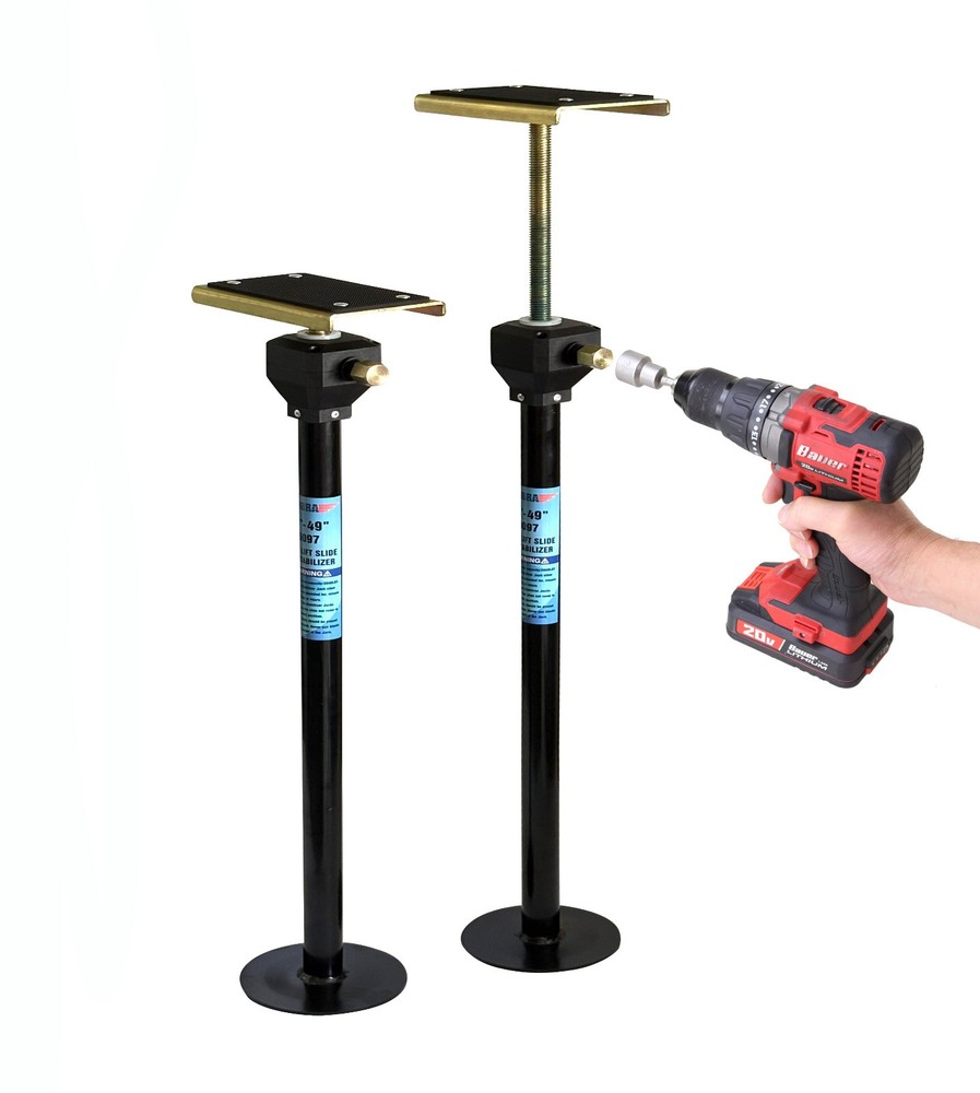 LIBRA Quick-Lift RV Slide Out Stabilizer Jacks 5000lbs Adjust 26"-49", Set 2