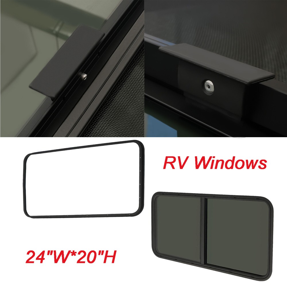 RV Window Horizontal Sliding Windows Multiple Wall Thicknesses Waterproof