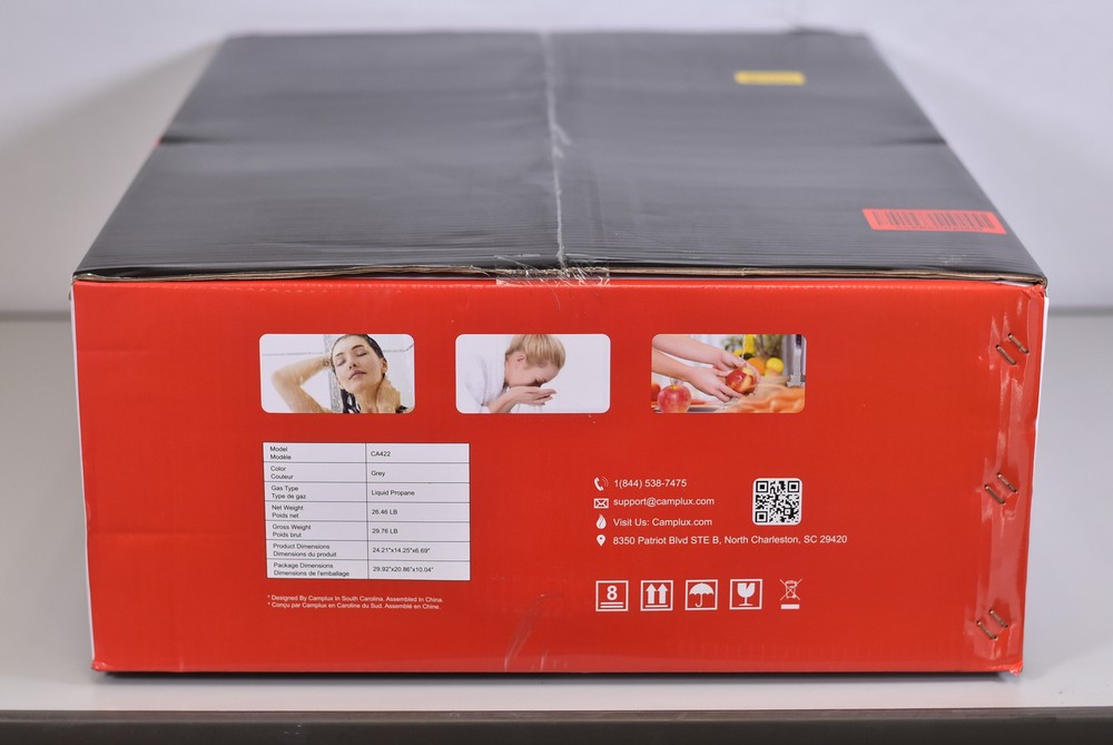 CAMPLUX 4.22 GMP Indoor 16L On Demand Tankless Water Heater in Grey