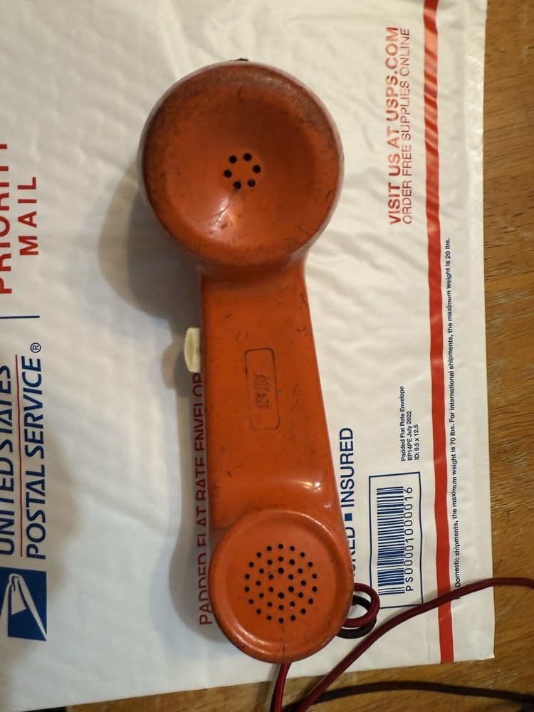 Bell System Western Electric Lineman Orange Test Butt Set Rotary Dial Untested