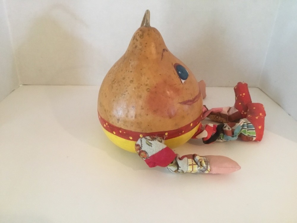 Humpty Dumpty hand-painted Gourd