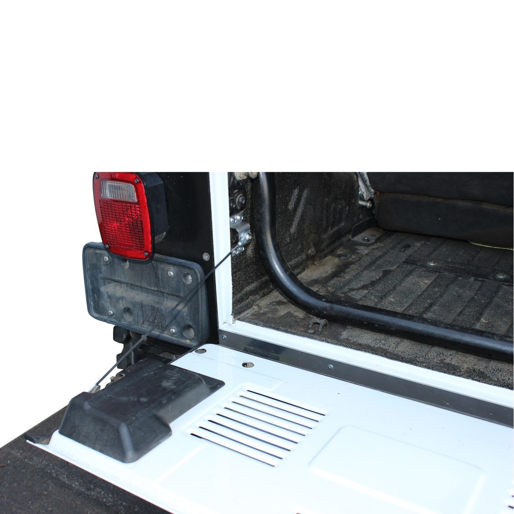 SWAG Jeep Wrangler "Flat Back" Aluminum Drop Down Tailgate Conversion Kit
