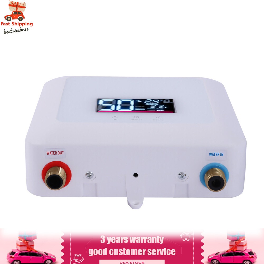 5500W 110V Tankless Hot Water Instant Heater Electric Shower Kitchen Boiler Bath
