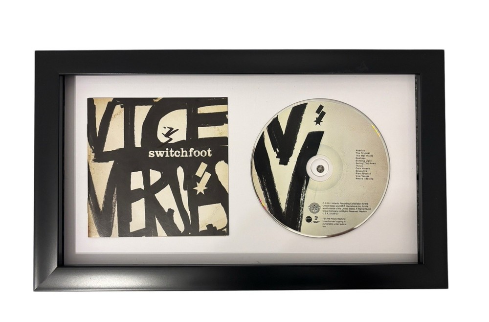 JON FOREMAN SWITCHFOOT SIGNED AUTOGRAPH VICE VERSES FRAMED & MATTED CD w/ PROOF