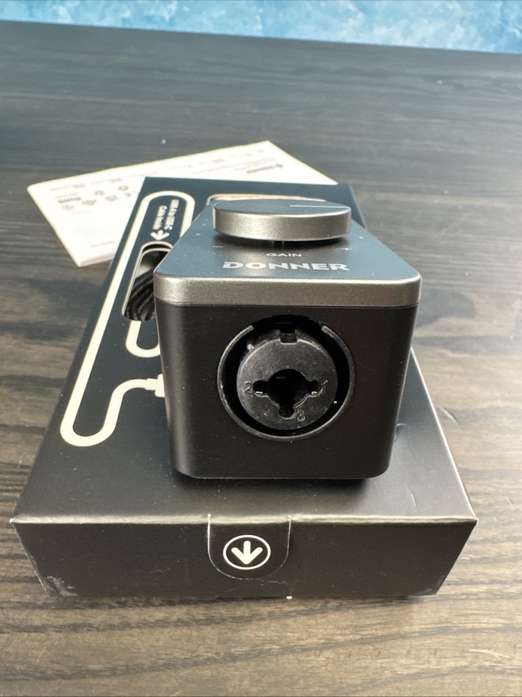 Donner Livejack M Grey USB C Charging Audio Interface New