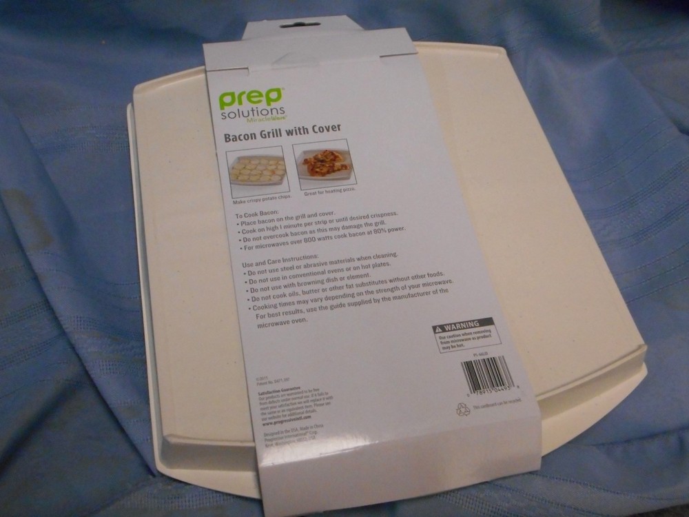 NIP PROGRESSIVE BACON GRILL & COVER MICROWAVE PREP SOLUTIONS
