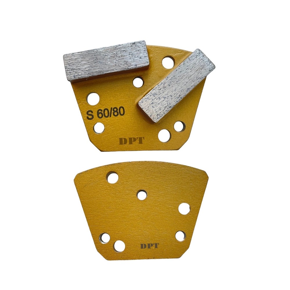 9 Pack Bolt on Diamond Grinding Discs for Concrete Grinders Soft Bond 60 Grit