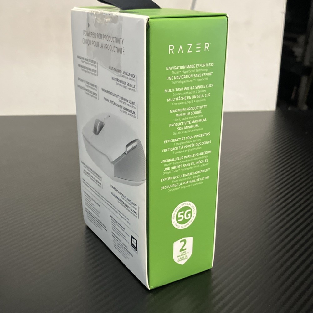 Razer Pro Click Mini Wireless Mouse Silent White OPEN BOX TESTED and WORKING