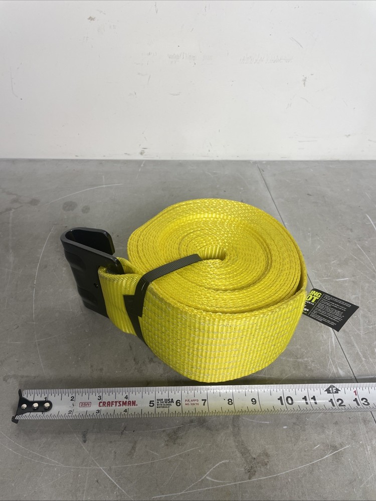 4x30 winch strap Flat Hook 6000lb Working Load
