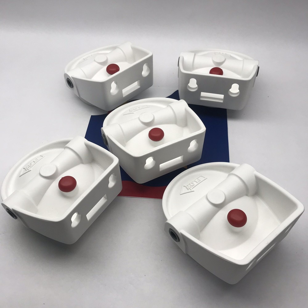 LOT OF 5 PENTEK 154859 WHITE INTEGRATE BRACKET CAP ( 3G-SL WH 3/8" QC-1BW/PR)