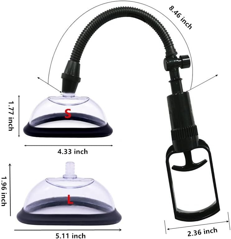 Penis Enlargement Pump with Easy Grip Handle for User Friendly Operation