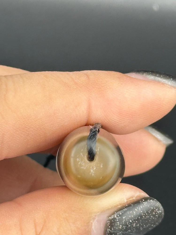 Authentic Ancient Large Banded Agate Stone Dzi Bead in Good Condition