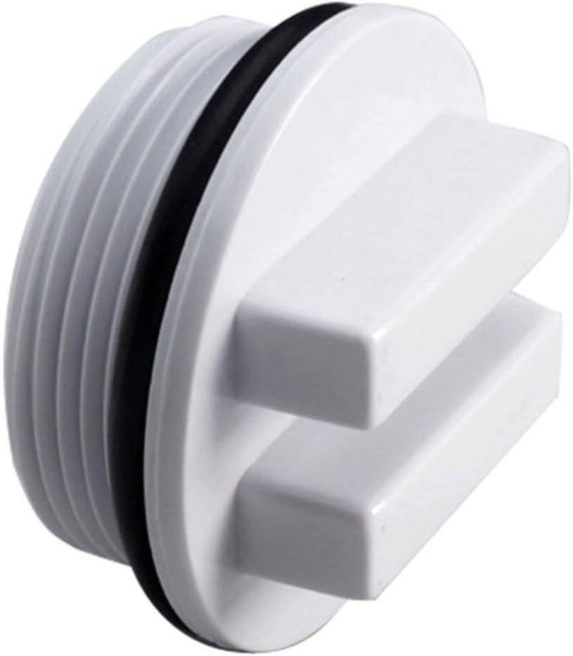 Durable 1.5" Threaded Pool Winterizing Plug & Filter Drain Plugs - 2 Pack