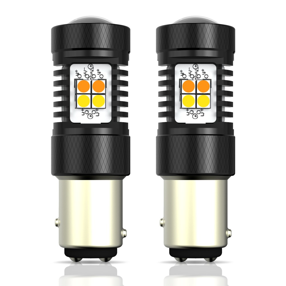 AUXITO 1157 LED Turn Signal Light Bulbs Switchback Amber White Anti Hyper Flash