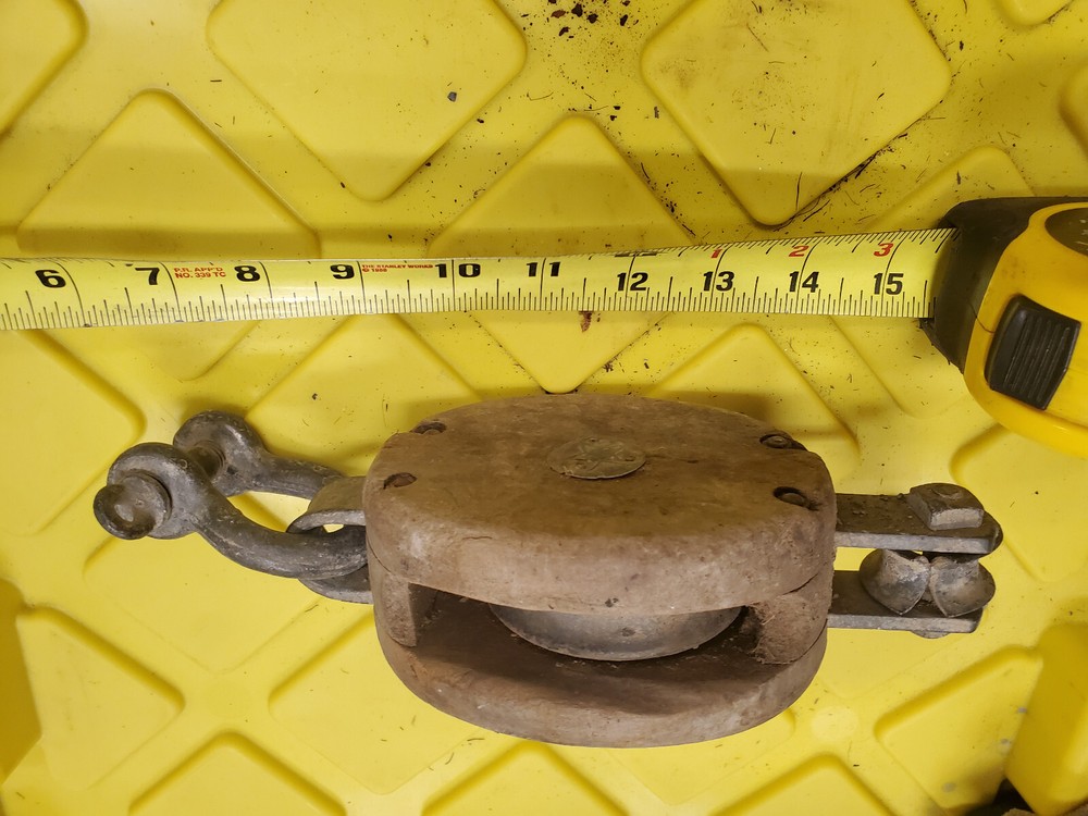 Vintage Block and Tackle Pulley #5