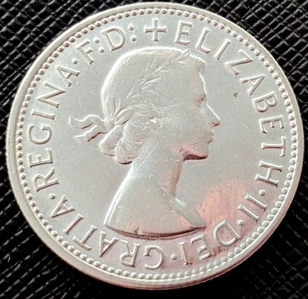 SILVER FLORIN 1954 ROYAL VISIT AUSTRALIA Commemoration