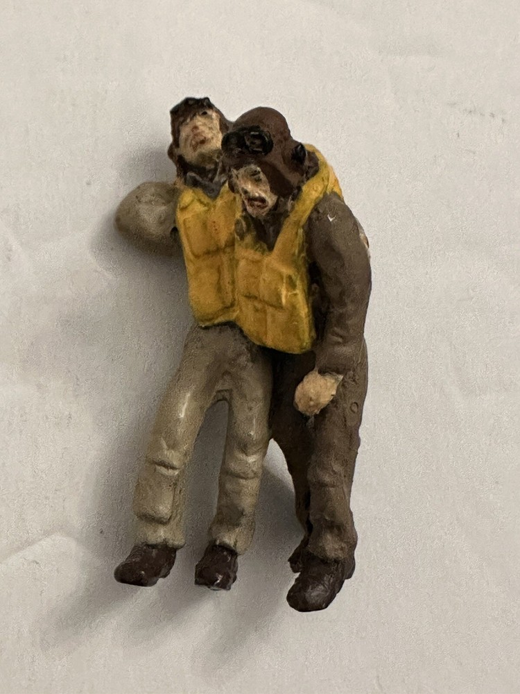 Two Pilots Helping Each Other Walking