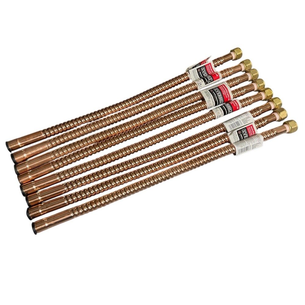 Everbilt Water Heater Connector Copper 3/4" Sweat x 3/4" FIP x 24" (LOT OF 8)