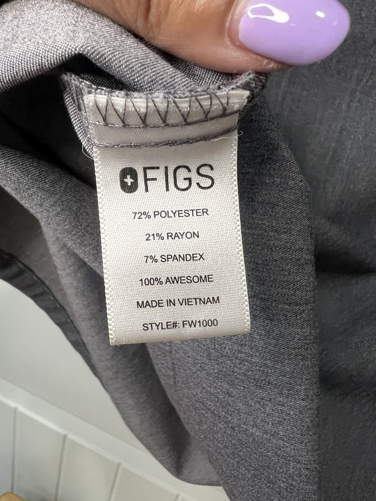 Figs Technical Collection Scrub Set, Graphite Size Small