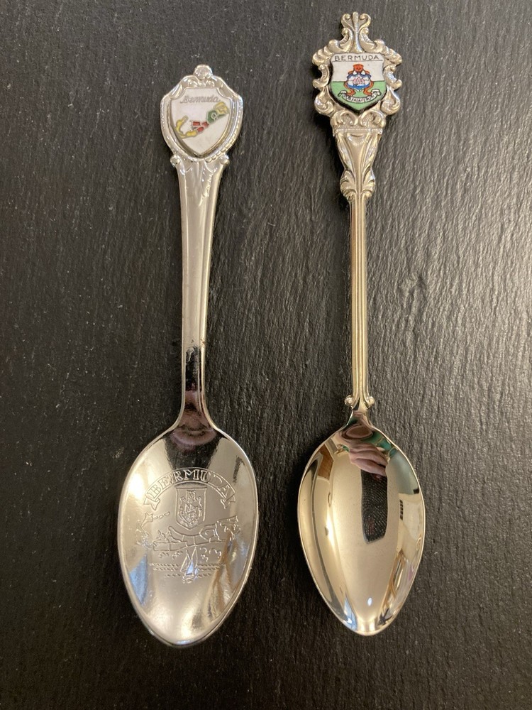 2 Souvenir Spoons BERMUDA Ships Free
