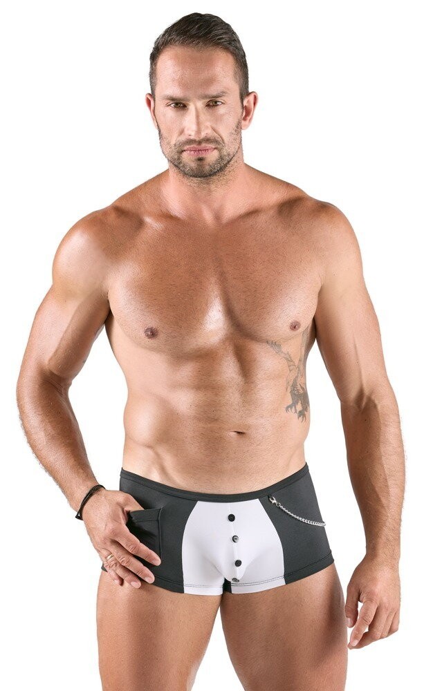 MENS BRIEF GERMANY BLACK SM- 2X-LARGE