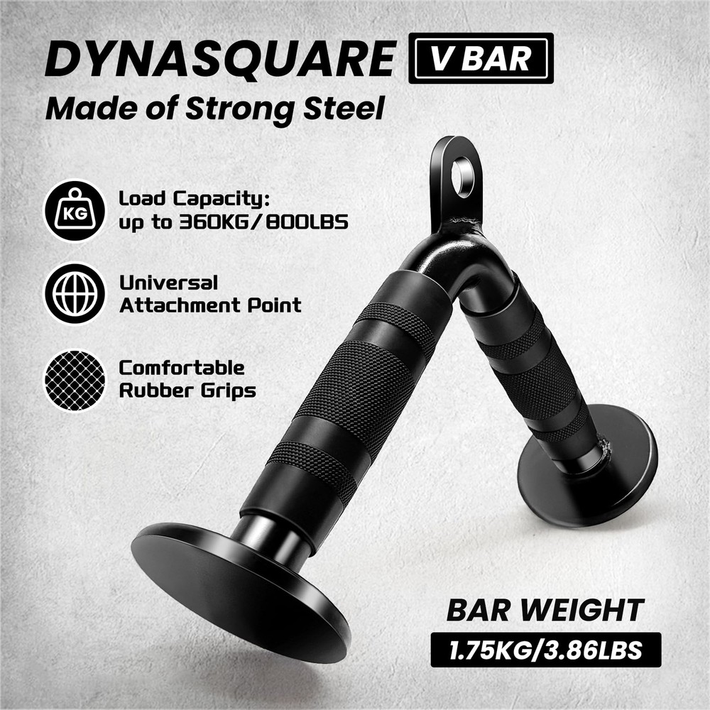 Solid Steel Cable Attachments for Home Gym with LAT Pulldown Tricep Rope Options