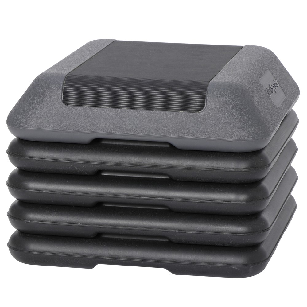 High-Intensity Step Aerobic Exercise Platform Nonslip with 4 Risers Exercise
