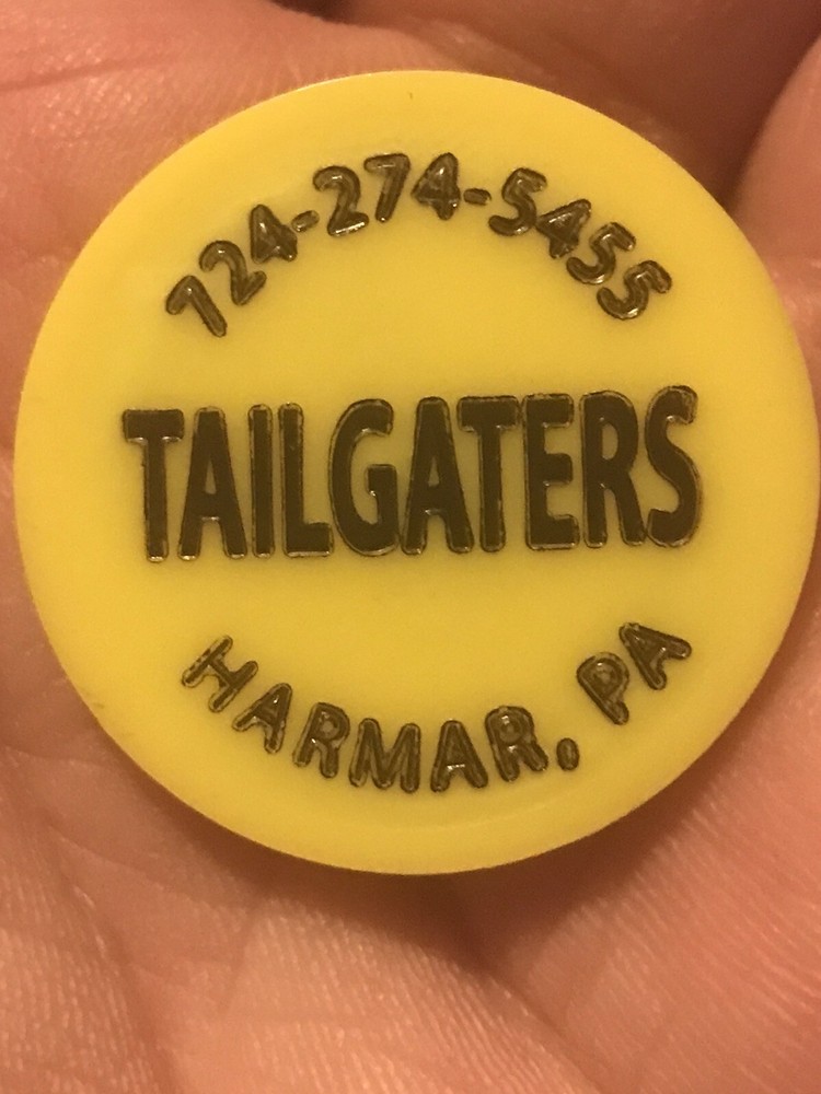 Plastic Trade Token - Tailgater’s - Harmar, Pennsylvania