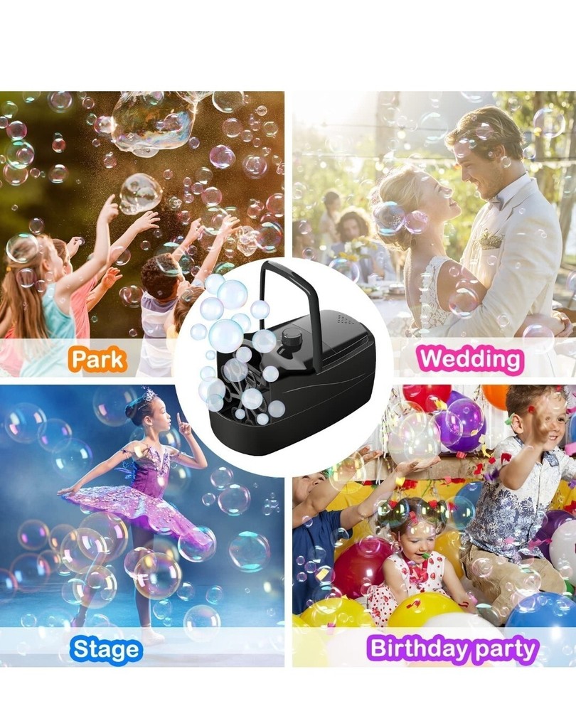 Bubble Machine, Automatic Blower Electronics Maker for Black