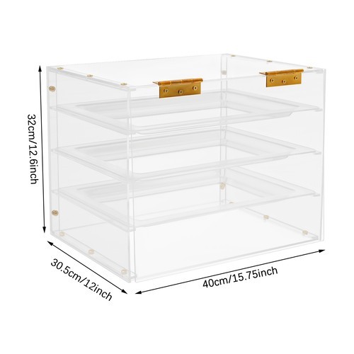 3-tier Acrylic Display Case Bakery Pastry Display Case Cookie Display Cabinet