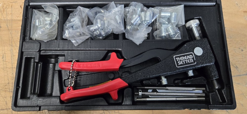Marson Thread Setter Kit with Klik Poly-Nuts Model 39202