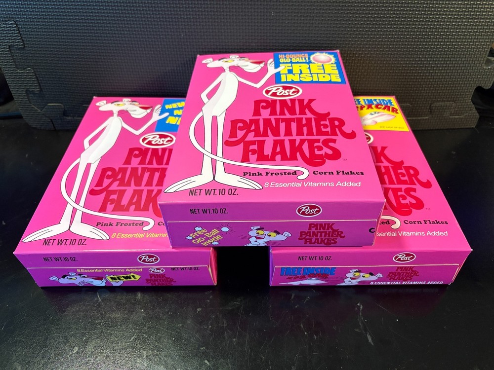 Pink Panther Flakes combo - 3 empty custom design display boxes