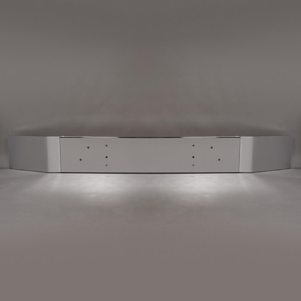 For Mack RD688S/RD6900S 81-04 10" Chrome Front Bumper W/ Triangular Bolt Pattern