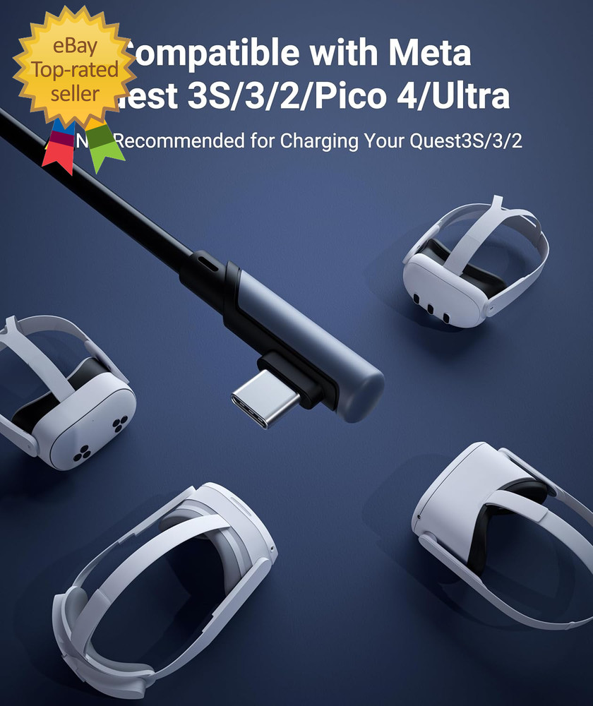Link Cable 20 FT Compatible with Oculus/Meta Quest 3/Meta Quest 3S
